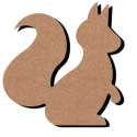 Ecureuil en bois à décorer - 14 x 15 cm