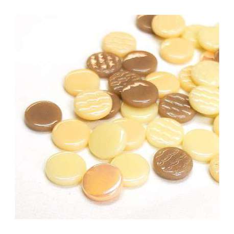 Pastilles crème 18 mm