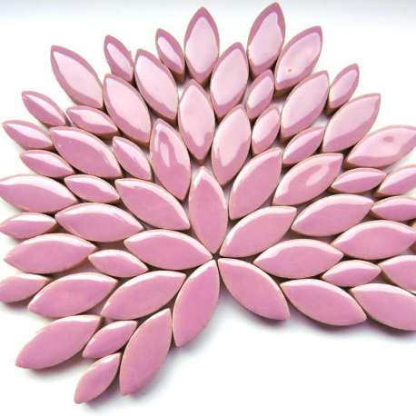 Ellipse grès émaillé 2 tailles couleur lilas