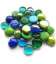 mix billes plates couleurs froides