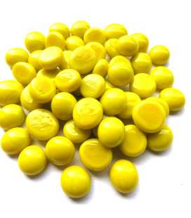 mini billes plates jaune