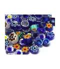 Millefiori mix translucide bleu -10%