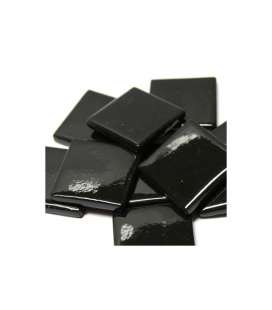 pâte de verre noir brillant intense