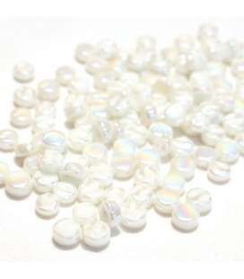 micro pastilles blanches irisées