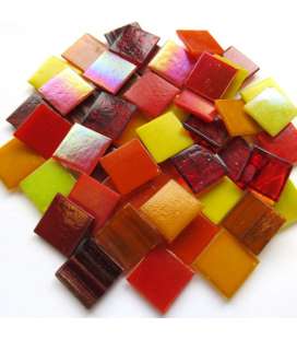 mix pâte de verre rouge, orange, jaune -10%