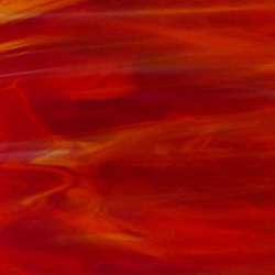 Verre rouge marbré