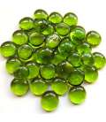 Bille plate transparente vert kiwi