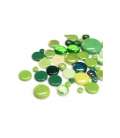 mix de pastilles de verre vert