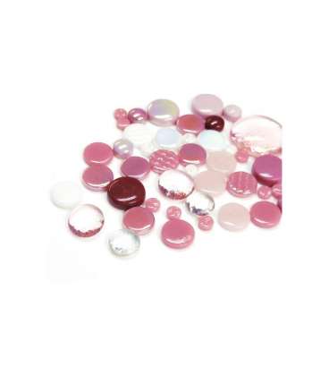 Mix de pastille de verre Rose
