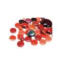 Mix de pastilles de verre rouge