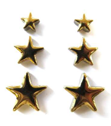 Etoiles de céramique or