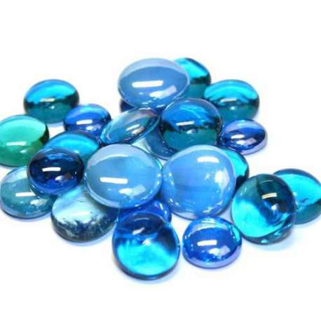 Billes chinoise bleu turquoise foncé 20 mm - Achat bille de verre