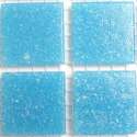 Cyan pate de verre mosaique