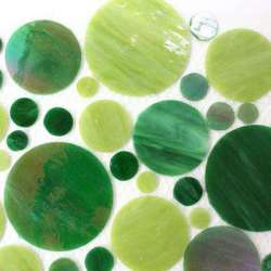 Cercles de verre vert- nouvelles couleurs sublimes!