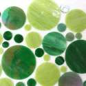 Cercles de verre vert- nouvelles couleurs sublimes!